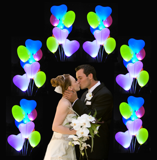 LED Luftballons Hochzeit