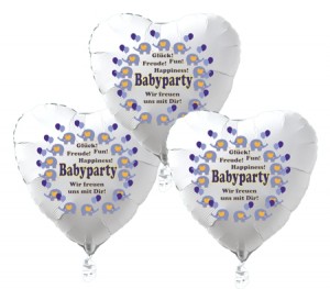 schwebende Herzluftballons Babyparty